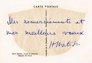 Matisse Chapelle chasuble Mourlot