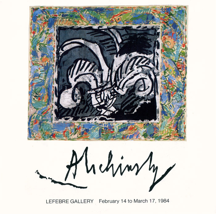 Pierre Alechinsky, Catalogue, 1984