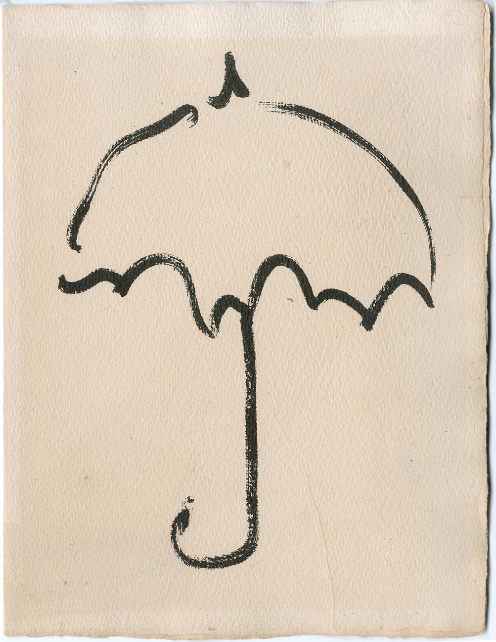 Pierre Alechinsky, Livre, -Fermer enfin son parapluie-, 1992