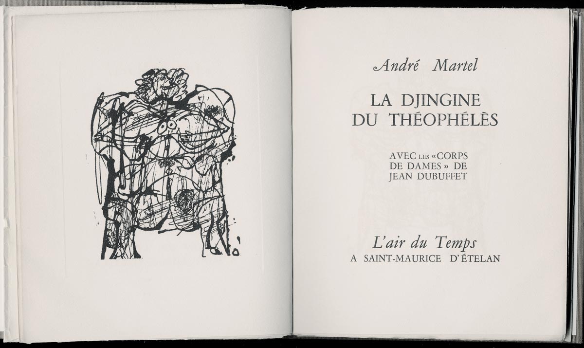 Jean-Dubuffet-Livre-Lithographie-La-Djingine-du-Théophélès-L-Air-du-temps-1954