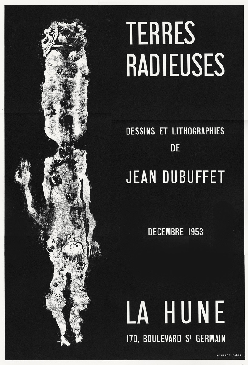 Jean Dubuffet, Affiche, 1953