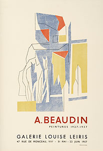 André Beaudin, Affiche, 1957