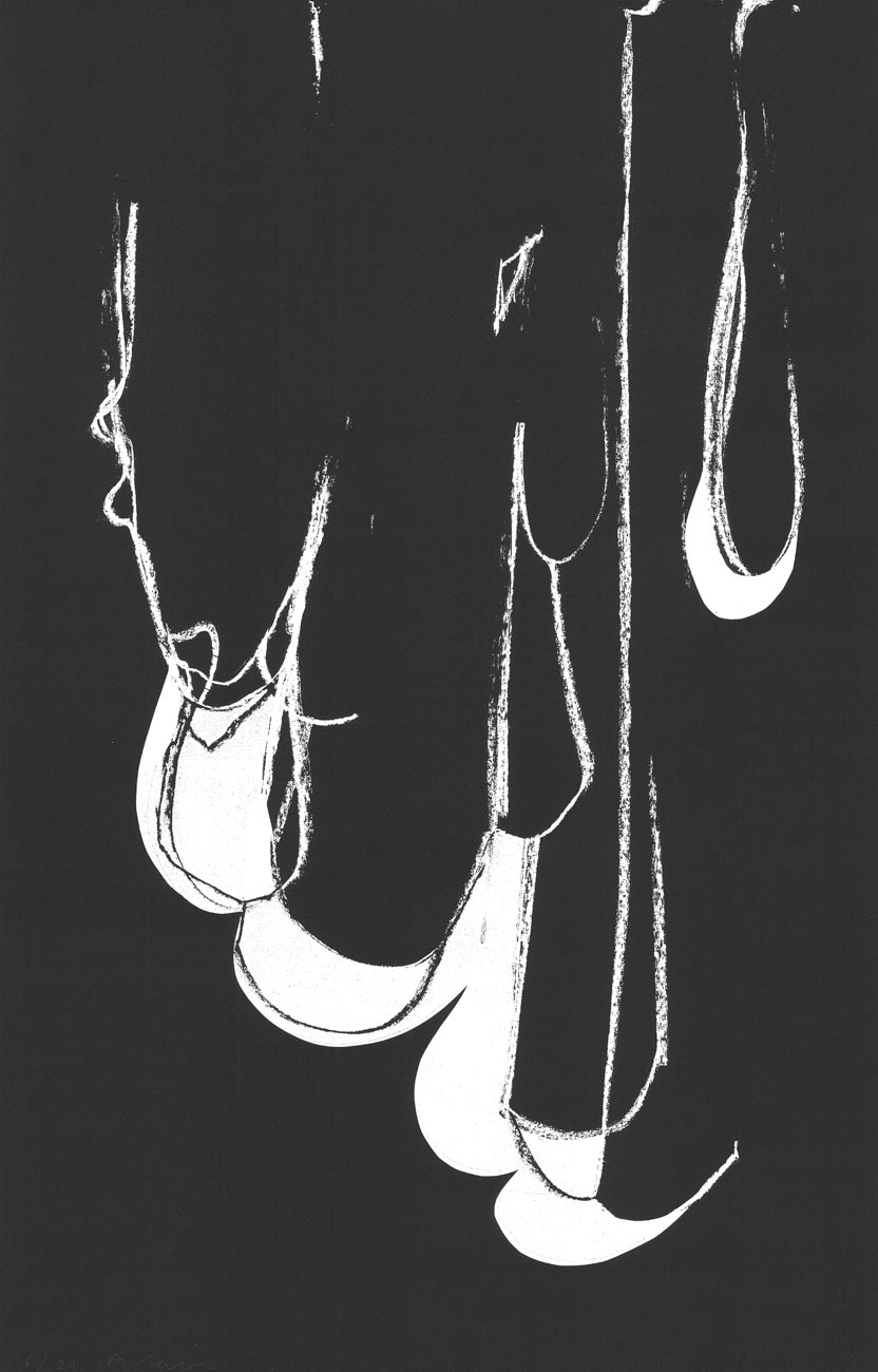 Jean-Charles Blais, Lithographie, -Noir sur Blanc-, 1998