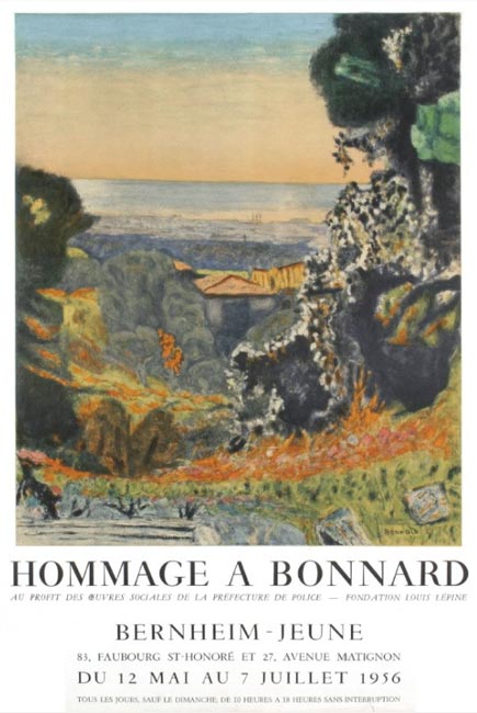 Pierre Bonnard, Affiche, 1956