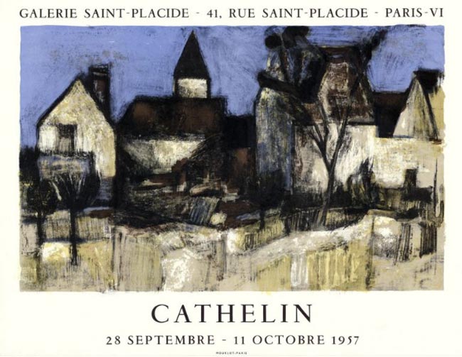 Bernard Cathelin, Affiche, 1957