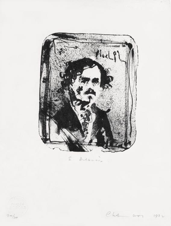 Jean-Paul Chambas, Lithographie, -Delacroix-, 1982