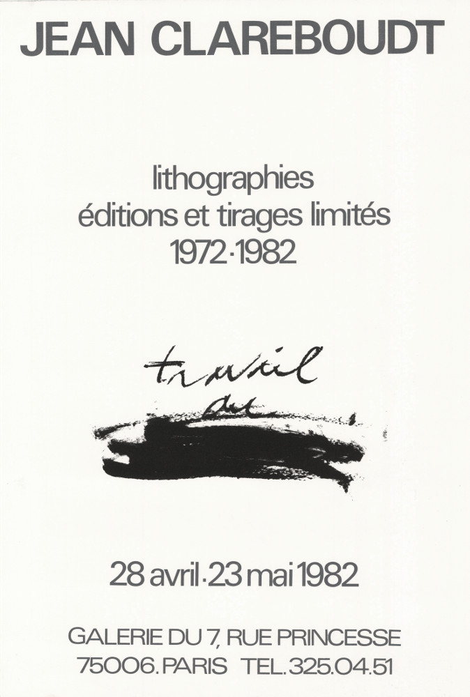 Jean Clareboudt, Affiche, 1982