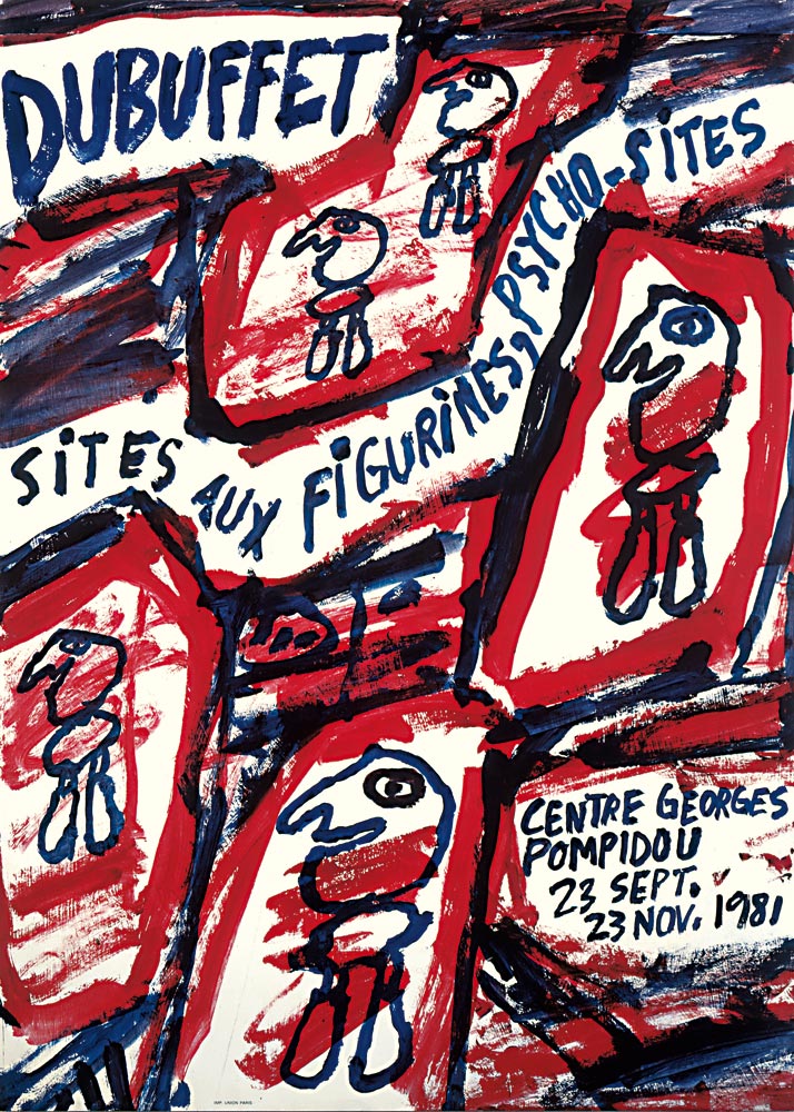 Jean Dubuffet, Affiche, 1981