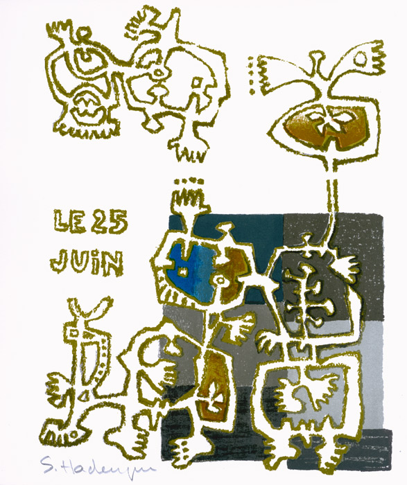  Hadengue, Lithographie, -Pour Kahnweiler-, 1965