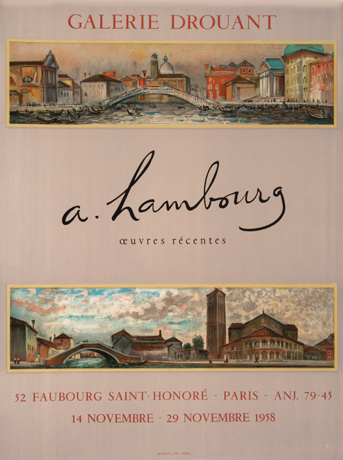 André Hambourg, Affiche, 1958