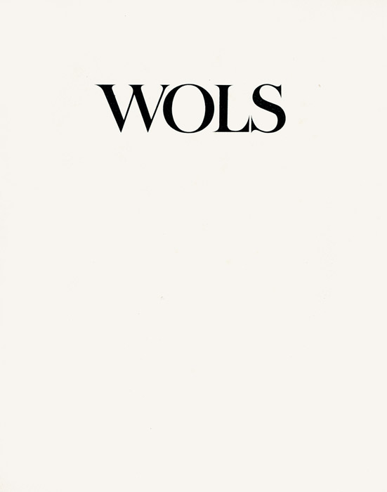  Wols, Catalogue, 1965